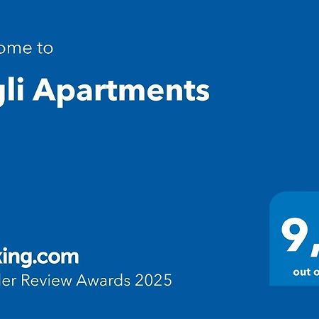 Aigli Apartments เนอา อันคิอาลอส ภายนอก รูปภาพ